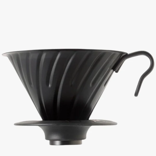 Hario V60 Metalen Dripper Mat Zwart