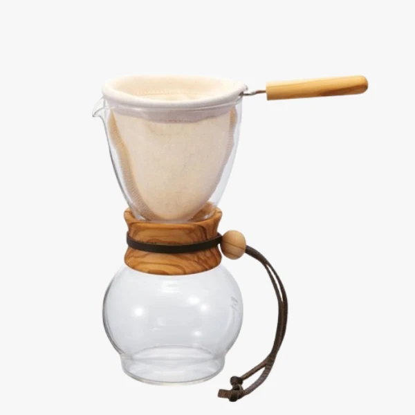 Hario Drip Pot 480ml Olijfhout