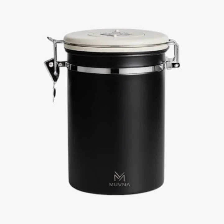 MUVNA - Koffiebewaarbus Matzwart 750g
