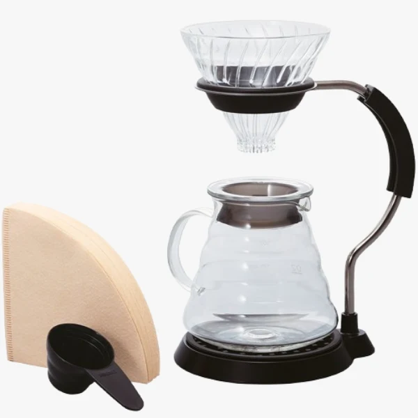 Hario V60 Arm Stand Glazen Druppelaarset 02
