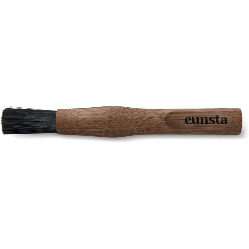 Barista Pinsel - Eurista Brush - Fester Bürstenkopf Nussbaum Olive Eiche Schwarz