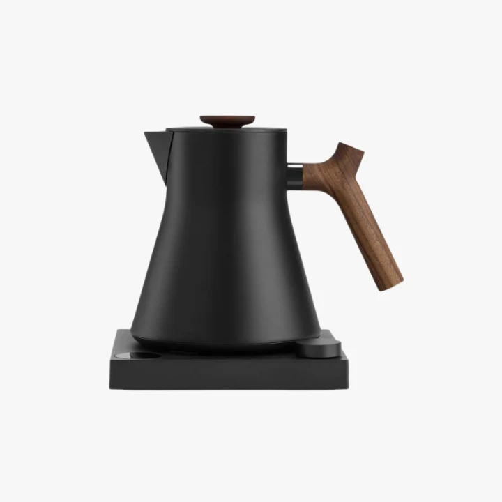 Fellow Corvo EKG Pro Elektrische waterkoker, 0.9 L – Matzwart/Hout