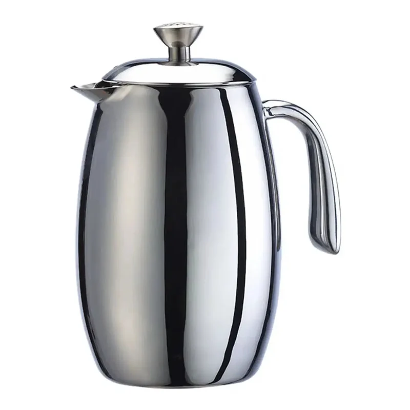 Tiamo French Press aus rostfreiem Stahl