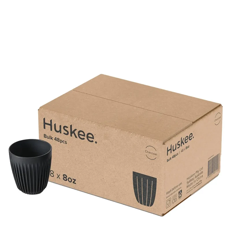 Becher 8oz Anthrazit 48 Stück - Huskee