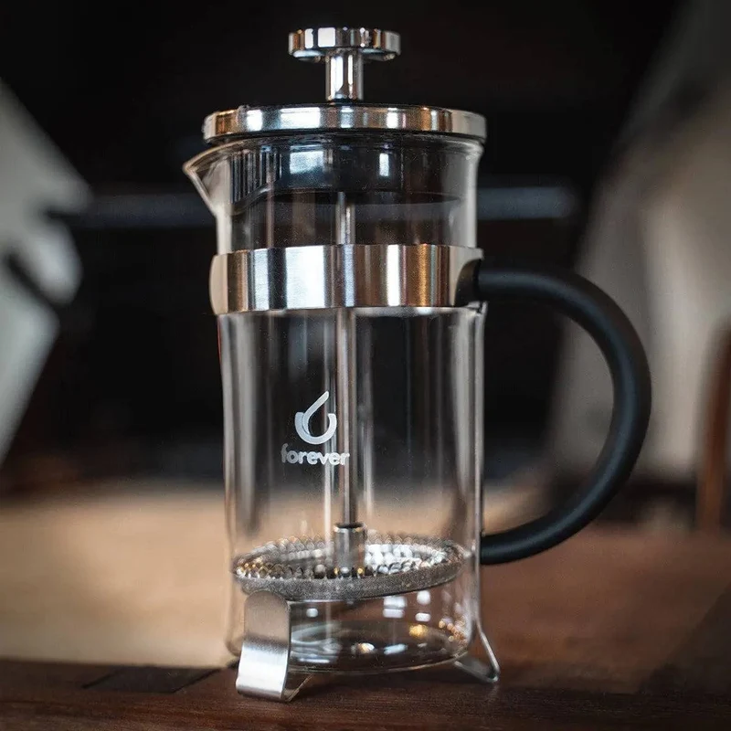 Filterkanne Borosilikatglas / Edelstahl 800 ml French Press