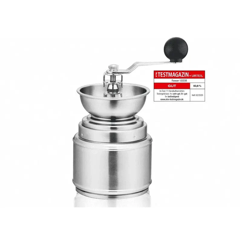 Kaffeemühle - Edelstahl Handmühle von Forever