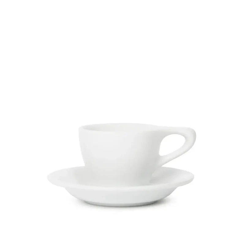 Lino Espresso Tasse 90ml mit Untertasse - Weiß