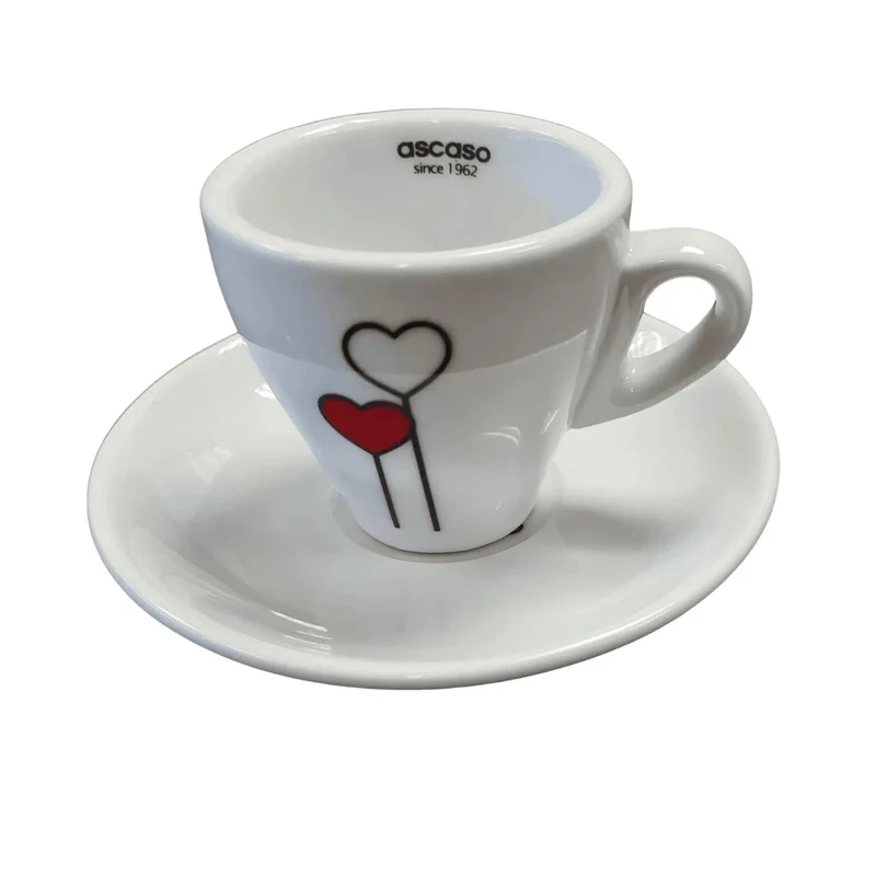 Ascaso "Love-Herz" Espresso Tasse Weiß