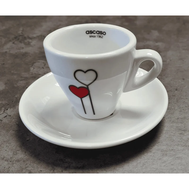 Ascaso "Love-Herz" Espresso Tasse Weiß